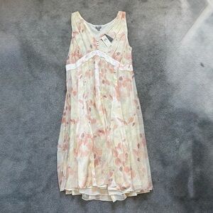 Ann Taylor Silk Floral Sleeveless Dress